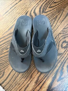 Reef Kids Black Flip Flop Sandals